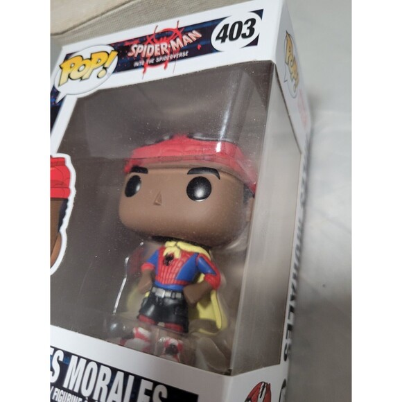 Funko Pop Spider-Man Spiderverse Miles Morales with Cape 403 - Picture 5 of 5